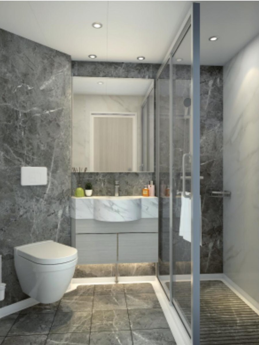 Luxury bathroom unit finished in stone
