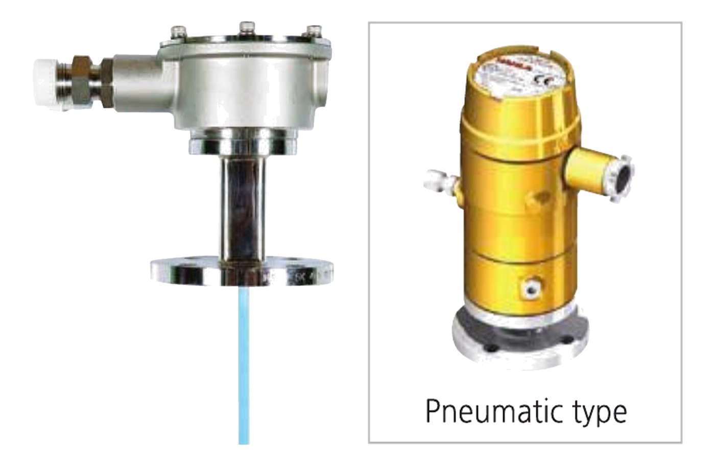 PL-40 submersible pressure level transmitter and the pneumatic type variant