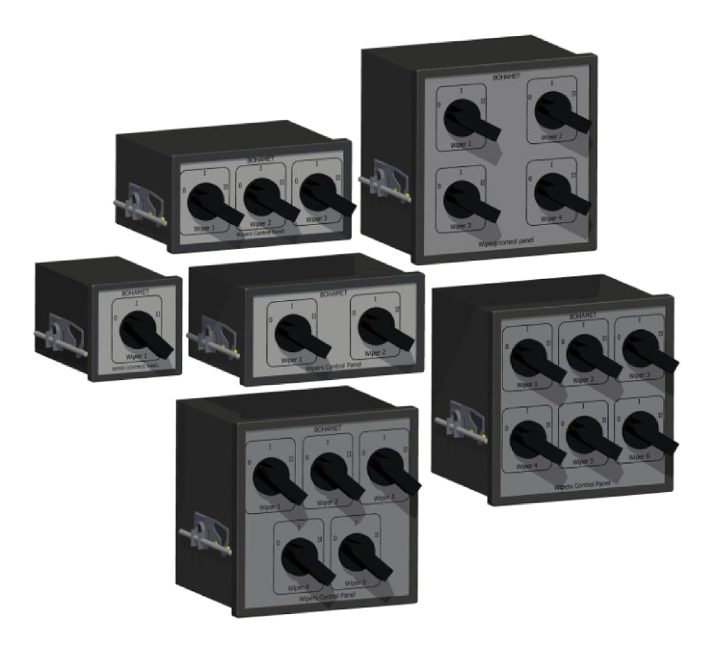 The WCP range of rotary wiper control panels